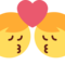 Kiss: Man, Man emoji on Twitter